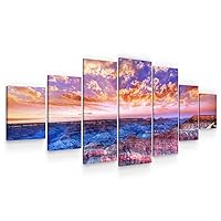 Startonight Huge Canvas Wall Art Grand Canyon View At Sunset - Large Framed Set of 7 40