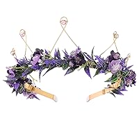 Girls Flower Crown Headband - Tiara Princess Classic Styletiara Crown For Womens Wedding Birthday Party Photoshoot