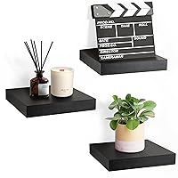 Sorbus Square Floating Shelf for Wall - 3 Small Shelves with Invisible Mounting Brackets for Living Room Decor, Bedroom, Bathroom Decor, Home & Kitchen - 9