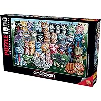 Anatolian 1000Piece Jigsaw Puzzle - Cat Family Reunion Jigsaw Puzzle, Multicolor
