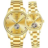 Carnival His or Hers Automatic Mechanical Couple Watch Men and Women Set of 2