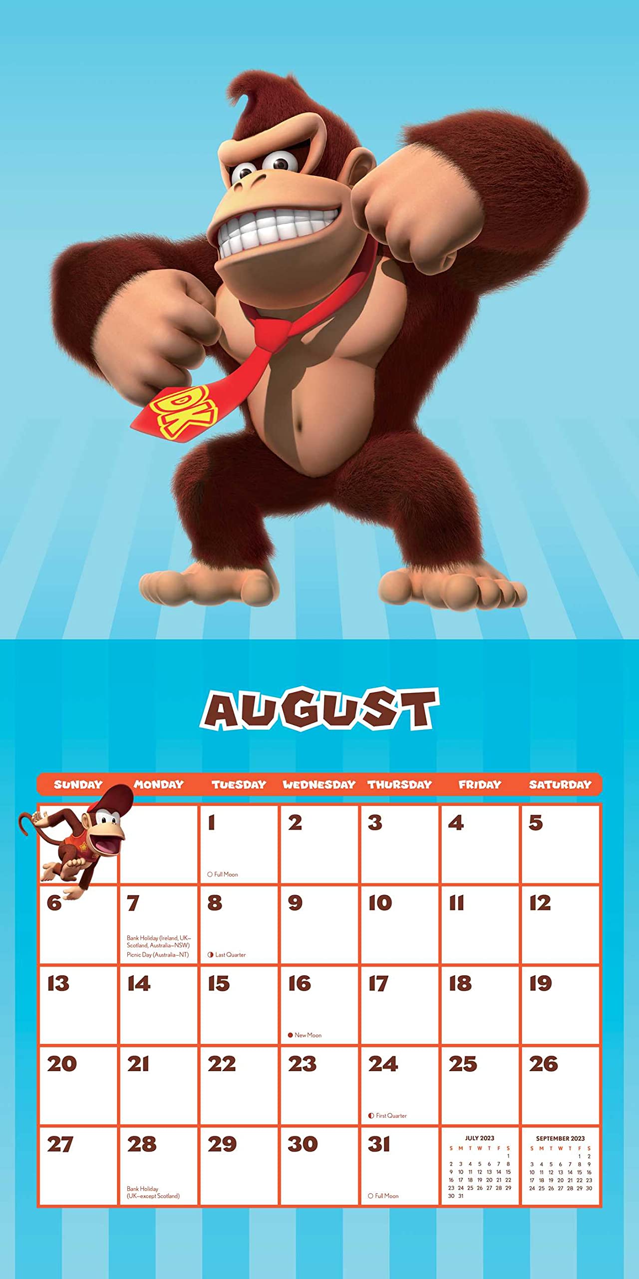 Super Mario 2023 Wall Calendar