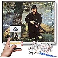 Paint by Numbers Kits for Adults and Kids Pertuiset Lion Hunter Painting by Edouard Manet Arts Craft for Home Wall Decor