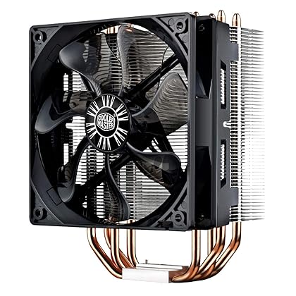 Cooler Master Hyper 212 Evo CPU Cooler (RR-212E-20PK-R2), 120mm PWM Fan, Aluminum Fins, 4 Copper Direct Contact Heat Pipes for AMD Ryzen/Intel