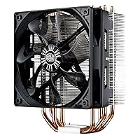 Cooler Master Hyper 212 RGB Black Edition Cooling System - Stylish,  Colourful and Precise - 4 Continuous Direct Contact Heat Pipes with Fins,  SF120R