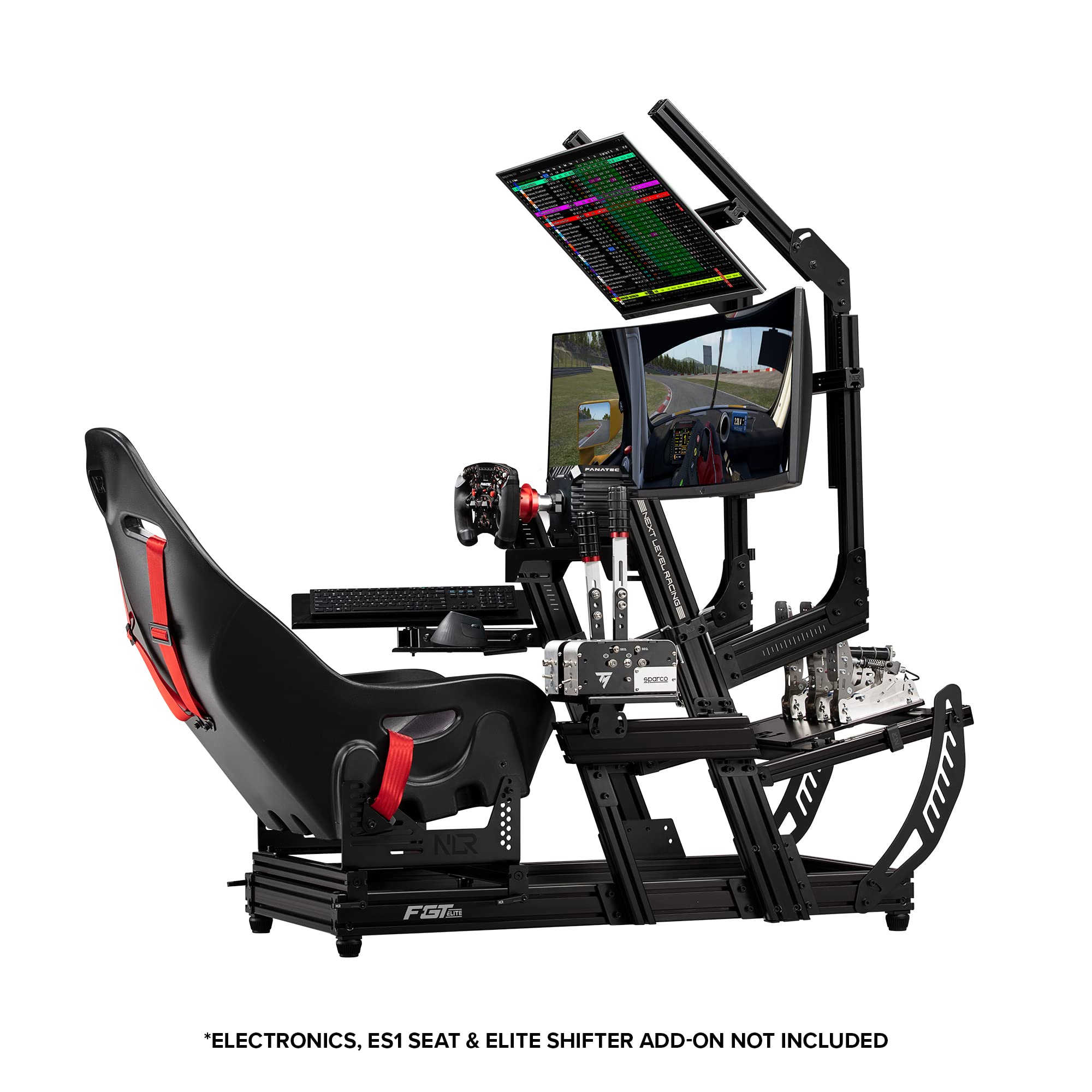 Next Level Racing F-GTElite Lite Racing Simulator Cockpit- Front & Side Mount Edition (NLR-E033)