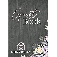 Guest Book: Rustic Charm Visitor Comment Book - The Perfect Complement for Your Rental, B&B, Cottage, or Country Getaway