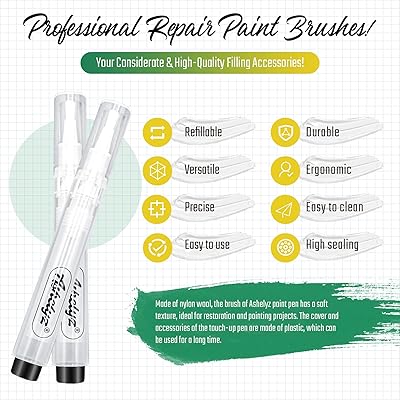 AshelyZ Refillable Touch Up Paint Pen 10 Pcs, Quick Wall Repair Paint Pens,  Fillable Paint Pens for Wall Touch Up, Fence Scratch, Wood Floors