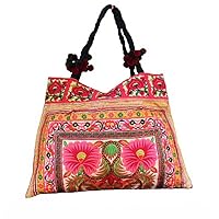 BTP! Hmong Shoulder Bag Hilltribe Large Tote Ethnic Purse Handbags Embroidered HMT19
