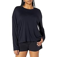 Daily Ritual Women's Jersey Relaxed-Fit Long-Sleeve Pocket Shirt