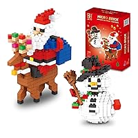 Christmas Building Block Set-New 2023 Santa Claus and Snowman Character Set, Christmas and Birthday Gifts, Suitable for Children Over 9 Years Old (720 Pieces)