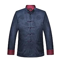 Autumn Winter Chinese Traditional Top KungFu Jacket for Men