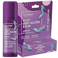 Foot Anti Blister Balm - Foot Blister Prevention - Anti Friction Balm Stick and Foot Chafing Relief - Heel Blister Blocker - Prevent Shoe Strap Friction - Natural Foot Care (0.45oz)