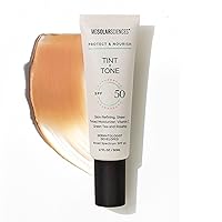 MDSolarSciences Tint + Tone SPF 50 - Daily Tinted Moisturizer with Broad Spectrum UV Protection – Blendable Sunscreen with Antioxidant Vitamin C and Niacinamide – 1.7 Fl Oz