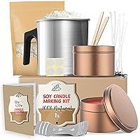 Soy Candle Making Kit for Adults & Kids, Candle Making Supplies, DIY Candle Making Kit for Beginners, Natural Soy Wax Candle Making Kits - Complete Candle Kit, 1 Lbs