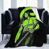 Type O Band Negative Throw Blankets Ultra Soft Flannel Blanket Warm Cozy Couch Sofa Bed Decor for All Seasons 40