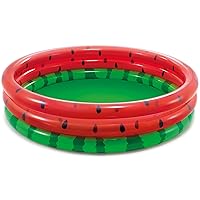 Intex 66-Inch Round Inflatable Outdoor Kids Swimming and Wading Watermelon Pool for Ages 2 and Up