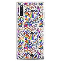TPU Case Replacement for Samsung Galaxy J8 J7 Max Cover J6 Plus J5 J4 J3 Pro J2 Soft Love Cute Gay Clear Silicone LGBTQ Design Queer Pride Lightweight Slim fit Rainbow Flexible Print