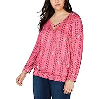 Style & Co. Womens Smocked Pullover Blouse