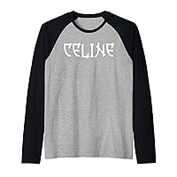 Celine TShirt Anime Japanese Celine Name Birthday Shirt Gift Raglan Baseball Tee