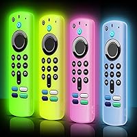 （4Pack） ONEBOM Protective Remote Cover, Silicone Remote Cover, Remote Control Cover(All can Glow in The Dark)