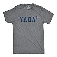 Mens Yada Cubed T Shirt Funny Sarcastic Math Joke Graphic Novelty Tee for Guys