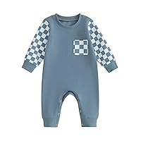 Baby Boys Girls Jumpsuits Fall Long Sleeve Onesie Solid Color Newborn Winter Outfit Footless Infant Spring Rompers