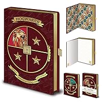 Harry Potter Premium Spinner Notebook, Brown, 21cm x 14cm