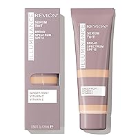 Revlon Illuminance Tinted Serum, Triple Hyaluronic Acid, Evens Out Skin Tone Over Time and Hydrates All Day, SPF 15, 301 Cool Beige, 0.94 fl oz.
