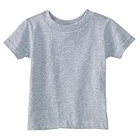 RABBIT SKINS Infant Short Sleeve T-Shirt, Heather, 24 Months