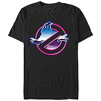 Fifth Sun Men's 80s Neon Ghostbusters Logo T-Shirt
