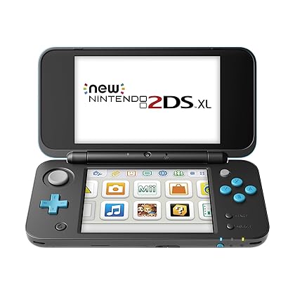 New Nintendo 2DS XL - Black + Turquoise With Mario Kart 7 Pre-installed - Nintendo 2DS