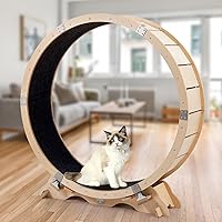 Cat Exercise Wheel for Indoor Cats, Upgraded Large Cat Exerciser Treadmill, Cat Fitness Spinning Running Wheel, Pet Walking Workout Supplies, Cat Exercise Fitness Weight Loss Device