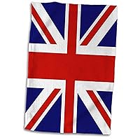 3D Rose Union Jack Old British Naval Flag TWL_62560_1 Towel, 15
