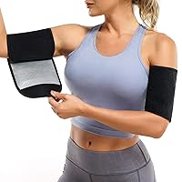 Wonderience Arm Trimmers for Women Pair Sauna Sweat Arm Shaper Bands Adjustable Arm Trainer Toner Sleeves for Sports Workout