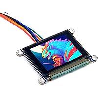 waveshare 1.27inch RGB OLED Display Module 128×96 Resolution 262K Colors RGB Backlight SSD1351 Driver Chip SPI Interface Provided Provided for Raspberry Pi/STM32