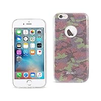 Reiko Wireless iPhone 6/6S Shine Glitter Shimmer Camouflage Hybrid Case - Flower Gold