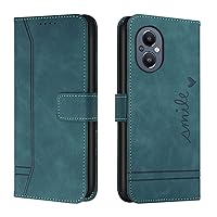 Protective Flip Cases Compatible with Oneplus Nord 20 5G Wallet Case ,Shockproof TPU Protective Case,PU Leather Phone Case Magnetic Flip Folio Leather Case Card Holders Case Cover ( Color : Green )