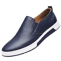 Leather Work Shoes for Men Composite Toe Leisure Slip On Breathable Wear Men's Business Style Sneaker Men
