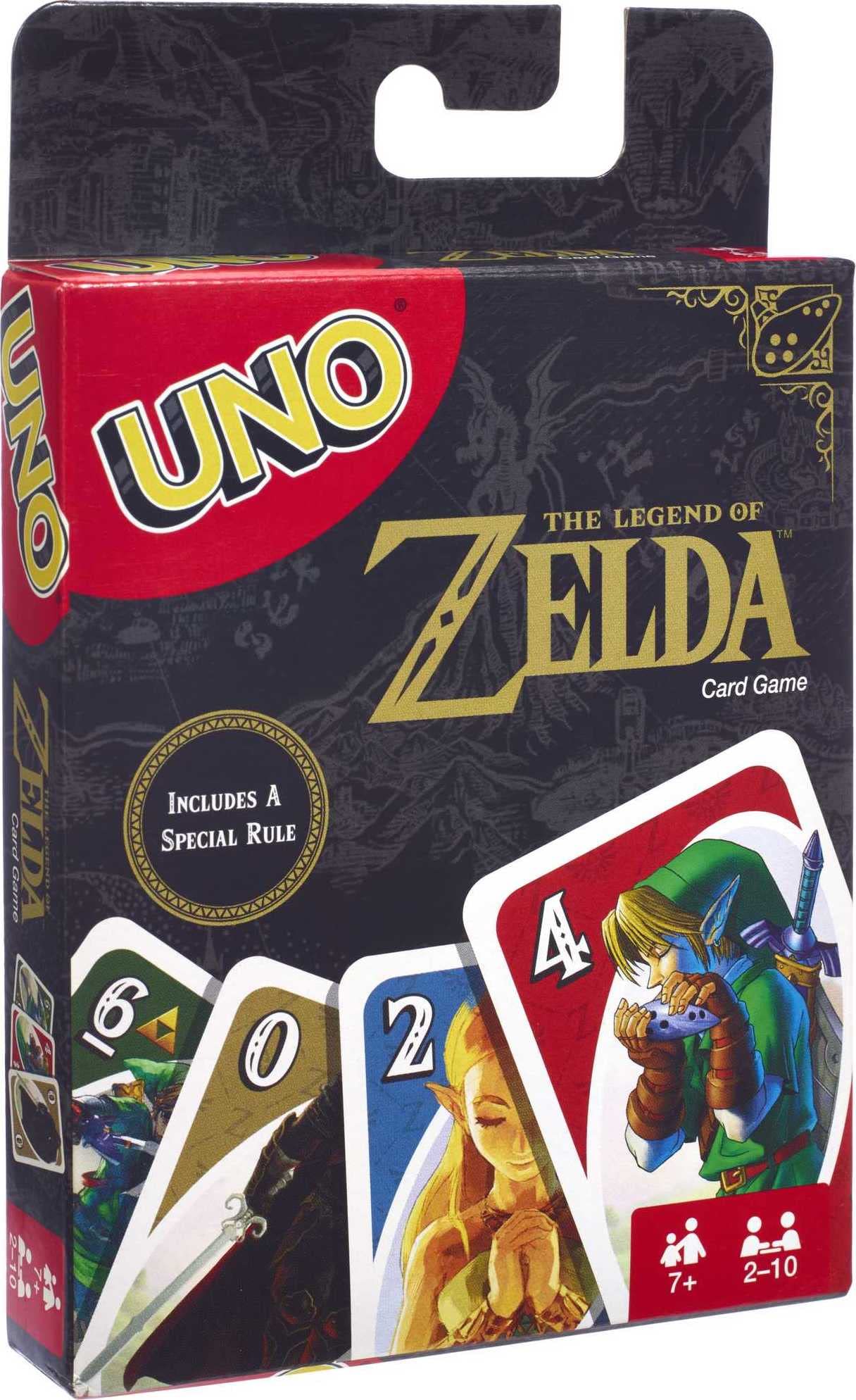 UNO the Legend of Zelda Card Game for Family Night with Graphics From the Legend of Zelda & Special Rule