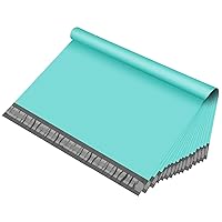 Fuxury 50 Pcs 24x24 Teal Poly Mailer Envelopes Embossed dots design Shipping Bags with Self Adhesive Postal Bags
