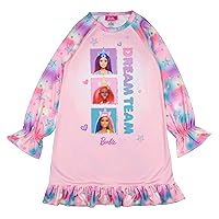INTIMO Barbie Girls' Dream Team Characters Unicorn Sleep Pajama Dress Nightgown