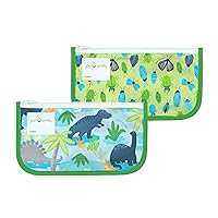 green sprouts Reusable Snack Bags (2 Pack) Holds Food, Utensils, Wipes, & More Food-Safe, Waterproof, Easy-Clean Material