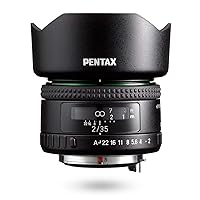 HD PENTAX-FA35mmF2 Versatile Wide-Angle Lens Latest HD Coating minimizes Flare and Ghost SP Coating to Repel Stains New Exterior Design Hybrid aspherical Lens for Extra-Clear, high-Contrast Images