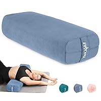 Yes4All Triple-Layer Sponge Yoga Bolster Pillow for Restorative Yoga & Meditation - Versatile Yoga Support Pillow, Balance & Poses Modification