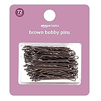 Amazon Basics Bobby Pins in Case Brown 72 Count