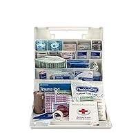 225-AN 50-Person OSHA-Compliant Emergency First Aid Kit for Office, Home, and Worksites, 195 Pieces