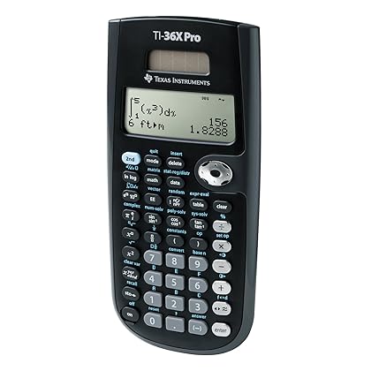 Texas Instruments TI-36X Pro Engineering/Scientific Calculator | 9.7 Inch | Black.