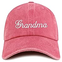 Trendy Apparel Shop Grandma Embroidered Pigment Dyed Low Profile Cotton Baseball Cap