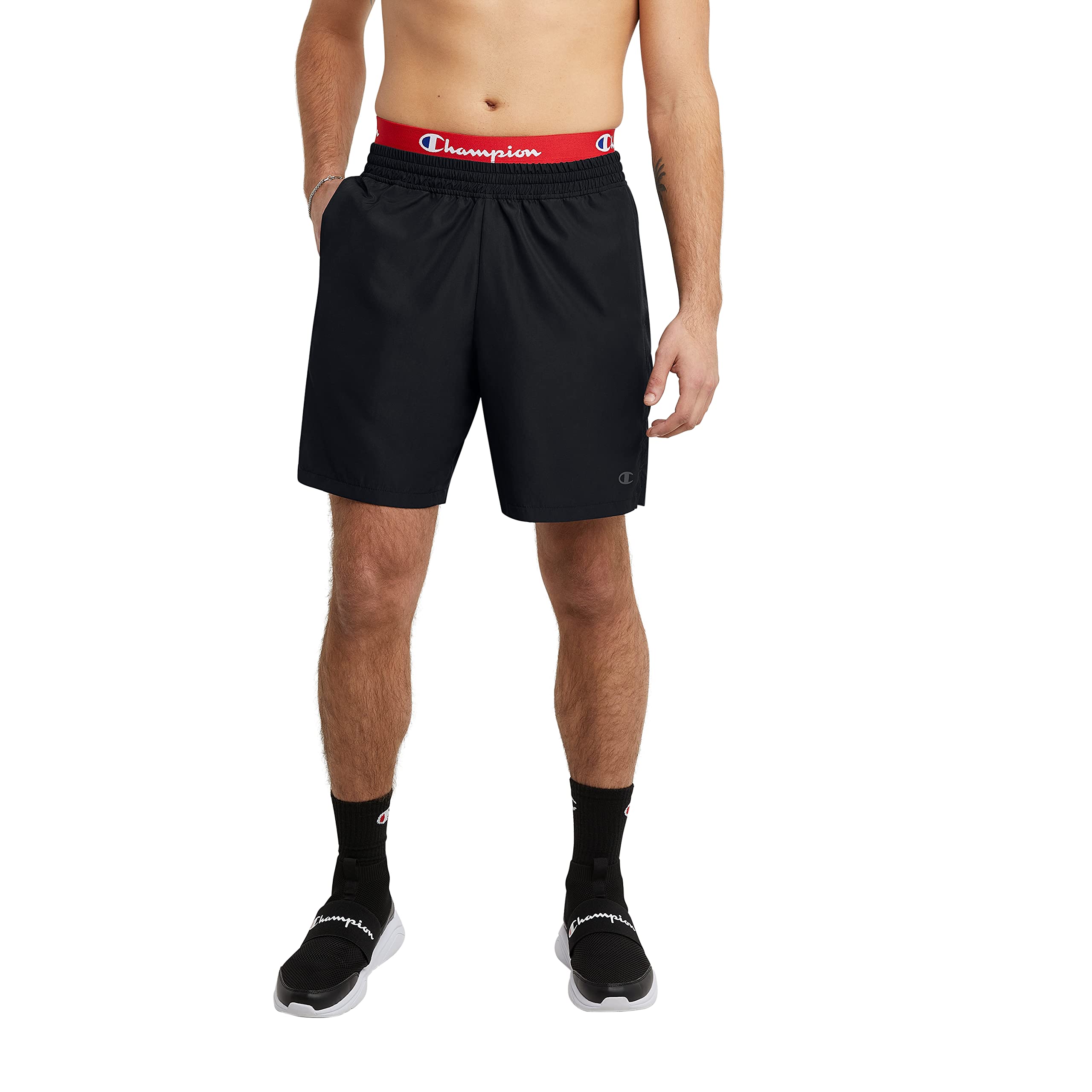 Champion Men's Athletic Shorts, Unlined Shorts, Lightweight Mid-Length Basketball Shorts, 7